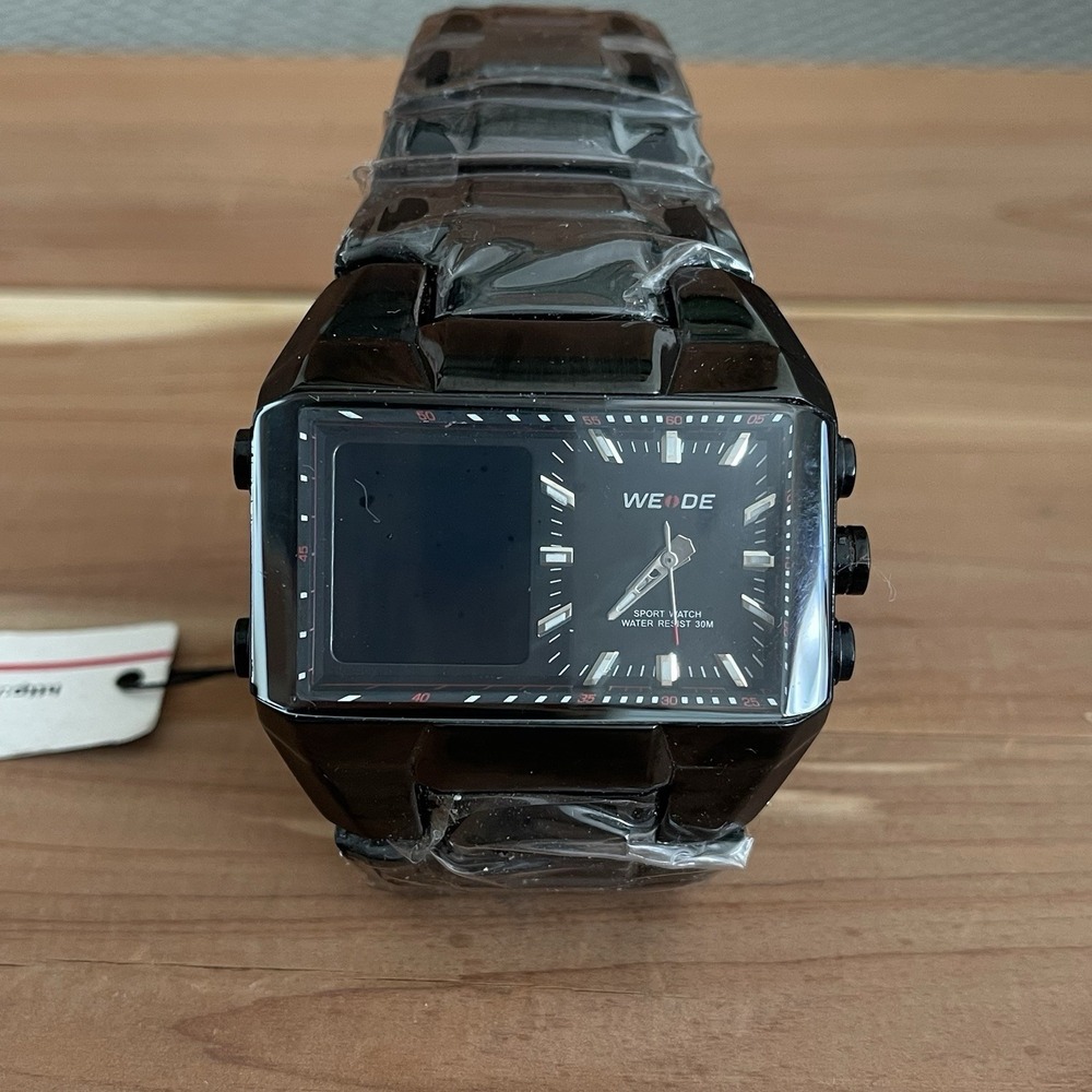 NWT Weide High End Double‎ Movement LED Watch * Rare Watch Find